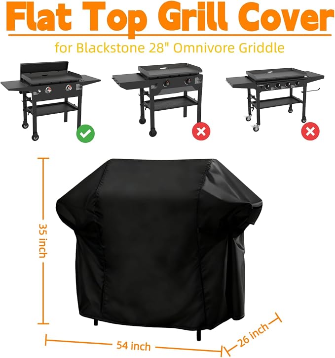 Heavy Duty Flat Top Grill Cover - Image 2
