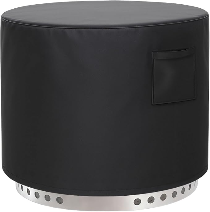 Fire Pit Cover, Upgraded Cover for Smokeless Fire Pit, Waterproof & UV Resistant by GUARDIANOFOUTDOORBARBECUE