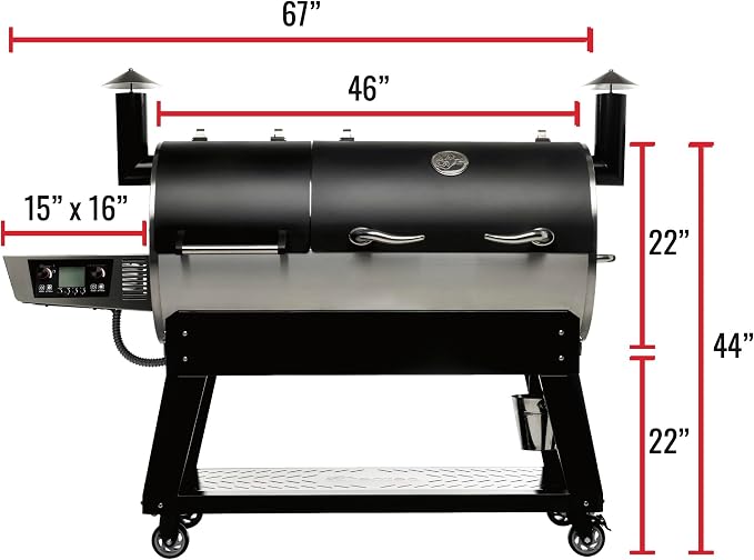 recteq DualFire 1200 Wood Pellet Smoker Grill, Wi-Fi Electric Pellet Grills - Image 8