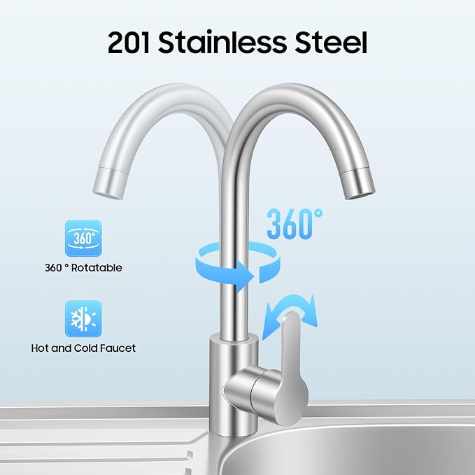 Outdoor Utility Sink, Freestanding Kitchen Sink - Image 5