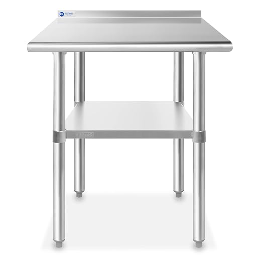 GRIDMANN Stainless Steel Kitchen Prep Table 30 x 24 Inches - Image 2