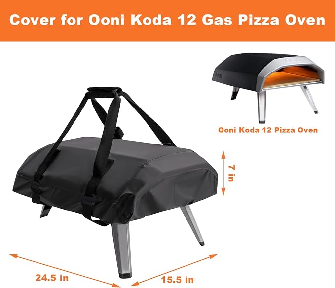 Pizza Oven Cover for Ooni Koda 12 Gas Pizza Oven, Waterproof 600D Heavy Duty - Image 2