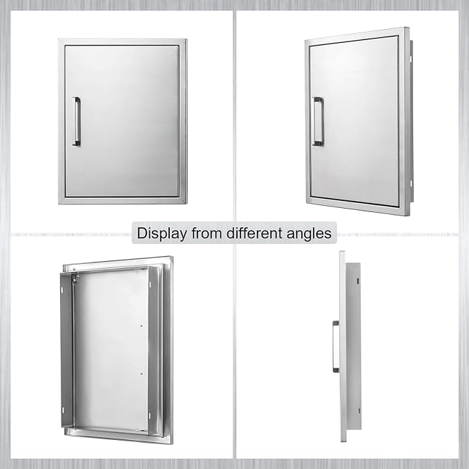 Outdoor Kitchen Door, 17 "W23 H Outdoor Kitchen Access Door, Stainless Steel - Image 7