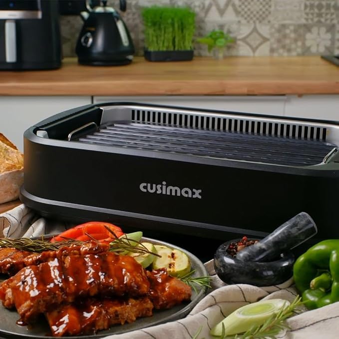 Indoor Grill, CUSIMAX Smokeless Grill Indoor, 1500W Electric Grill Griddle - Image 8