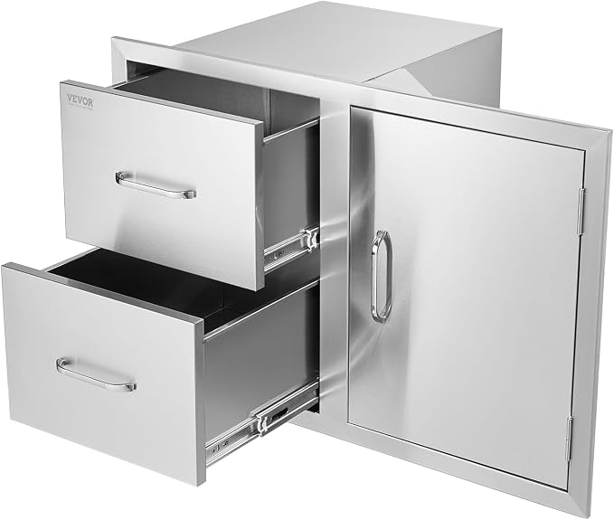 VEVOR Outdoor Kitchen Door Drawer Combo, 32.5" Wx21.7 Hx20.5 D, Access Door by VEVOR