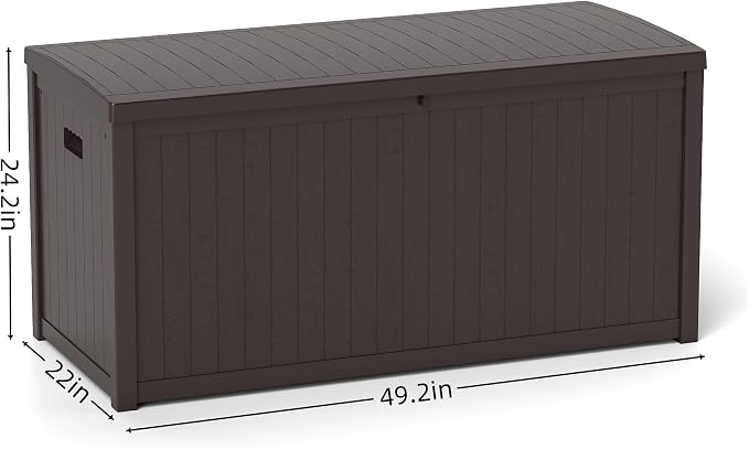 ZYJOYY Outdoor Storage Box, 120 Gallon Deck Box Indoor and Outdoor Use - Image 2
