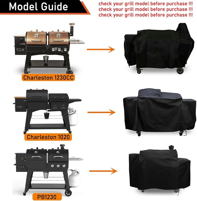 ZJYWSCH Cover for Pit Boss Charleston Gas/Pellet Combo Grill 600D Heavy Duty - Image 3