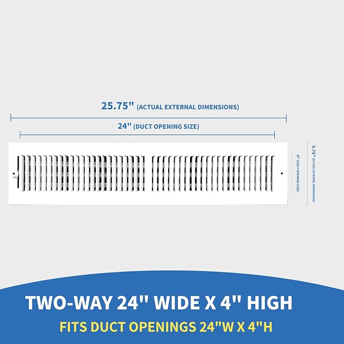 24x4 Vent Register, Vent Covers - Image 2