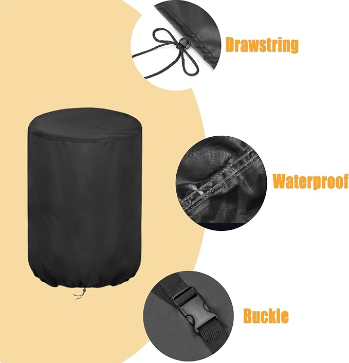 Smoker Cover for Master Cook 16 inch Charcoal Smoker, Waterproof Outdoor Smoker - Image 4