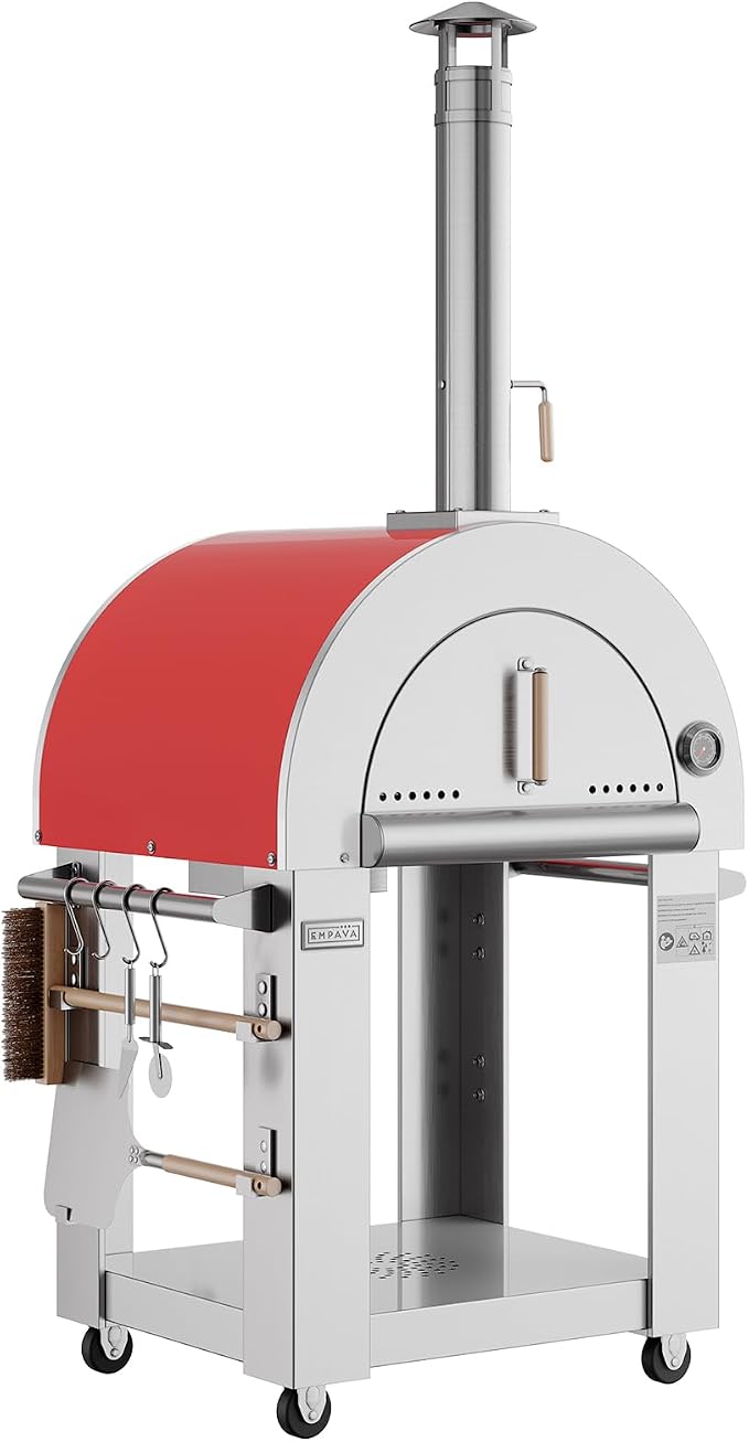 Empava Pizza Oven with Open Shelf and Wheels by Empava