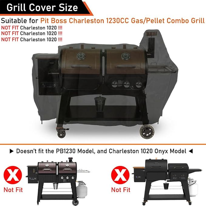 ZJYWSCH Cover for Pit Boss Charleston Gas/Pellet Combo Grill 600D Heavy Duty - Image 2