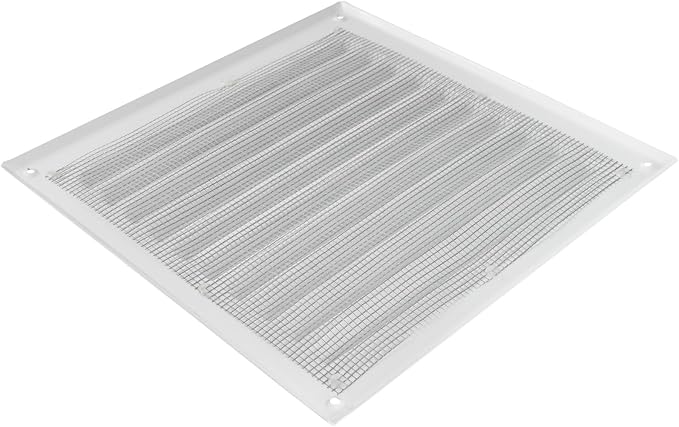 Square Ventilation Grille / 8" x 8" Inch Inside Measurement/White Metal Air - Image 5