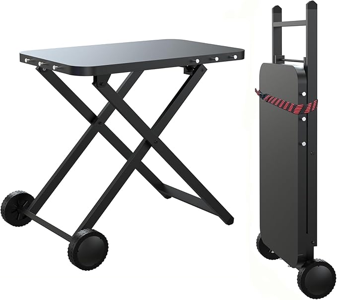 Portable Grill Table, Outdoor Prep Table by EnjoyBBQLifeMoments