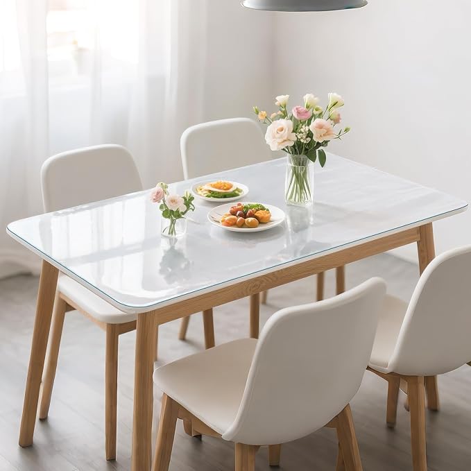 Frosted Table Protector 40 x 60 Inch, 1.9mm Thick Waterproof PVC Plastic Table - Image 7
