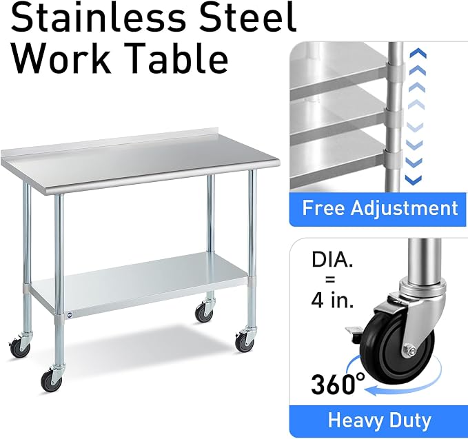 ROCKPOINT Stainless Steel Table - Image 5