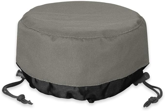 Fire Pit Cover 32 Inch, Heavy Duty Round Patio Fire Bowl Cover, Waterproof and by KOLIFEKLIFE