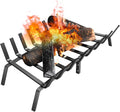 Heavy Duty 30Inch Fireplace Grate, Solid Steel Log Rack by DPZM
