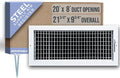 Fits 20x8 Duct Opening Steel Adjustable Air Supply Grille by Handua | Register by Handua