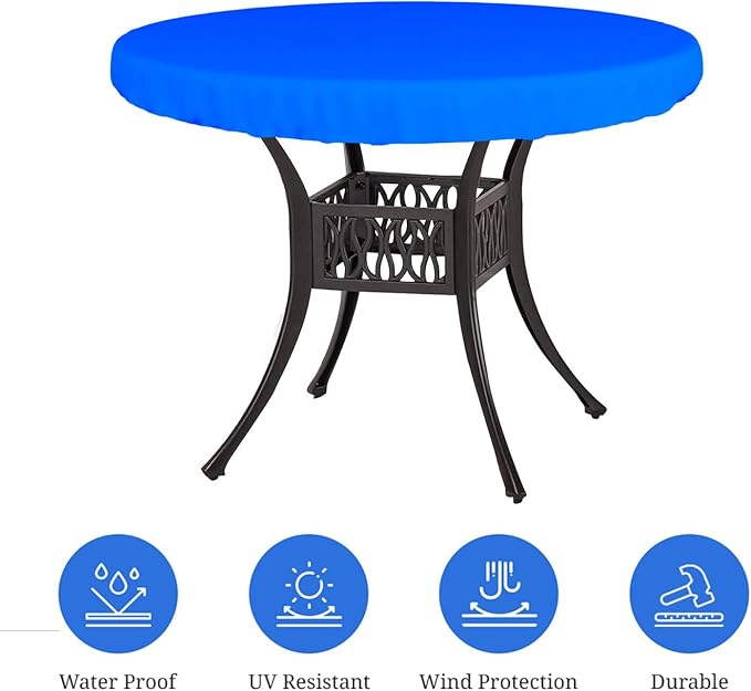 Covers & All Round Table Top Cover, 18 Oz Heavy Duty Waterproof UV & Weather - Image 3