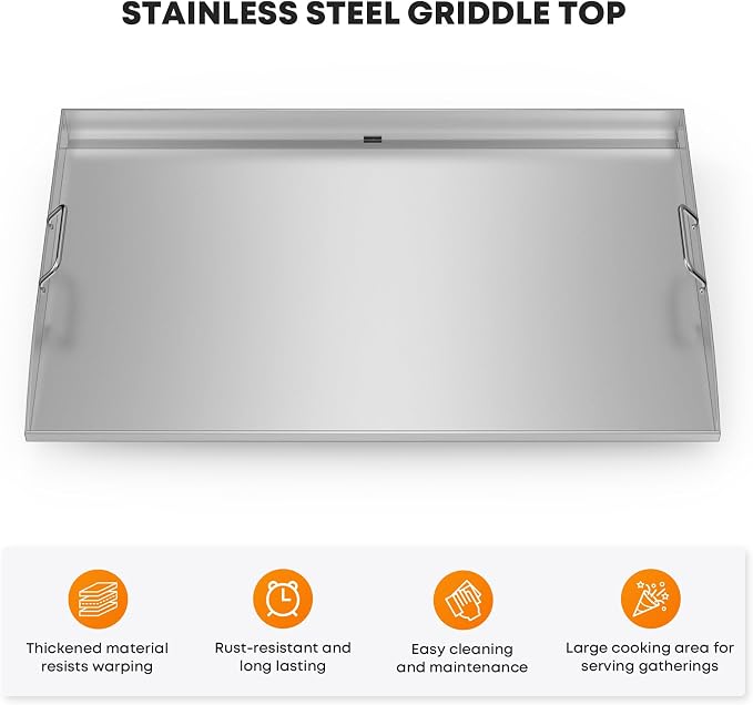 Stanbroil 36 Inch Flat Top Griddle, Stainless Steel Griddle Replacement Top - Image 3