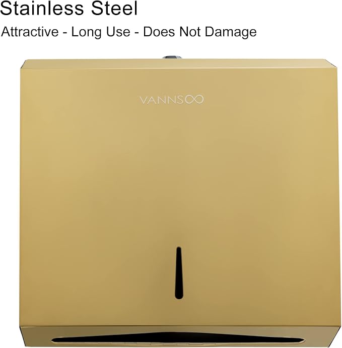 Commercial Paper Towel Dispenser Wall Mount, Tri-fold/Multi-fold/C-Fold - Image 2