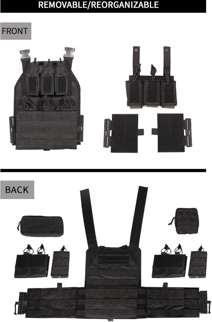 vAv YAKEDA Camo Tactical Outdoor Carrier Vest - Image 6
