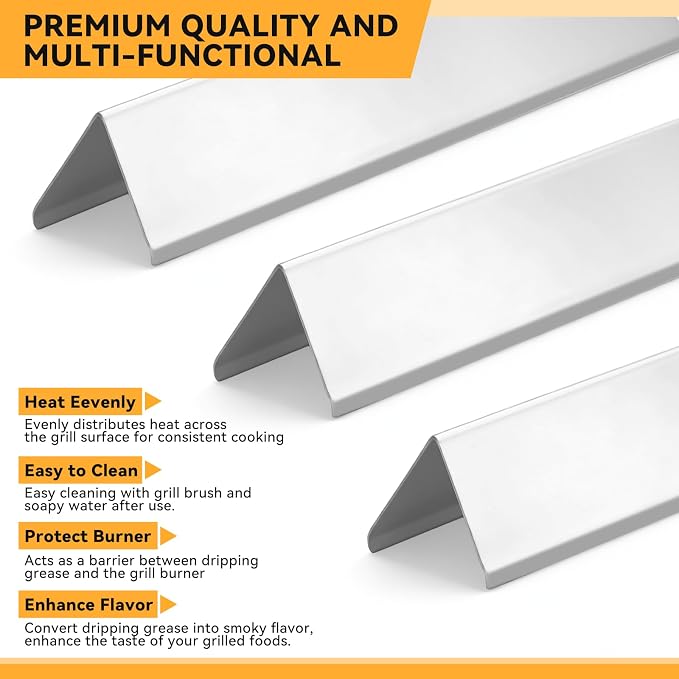 7635 15.3" Flavorizer Bars for Weber Spirit I & II 200, Spirit E210 S210 E220 - Image 5