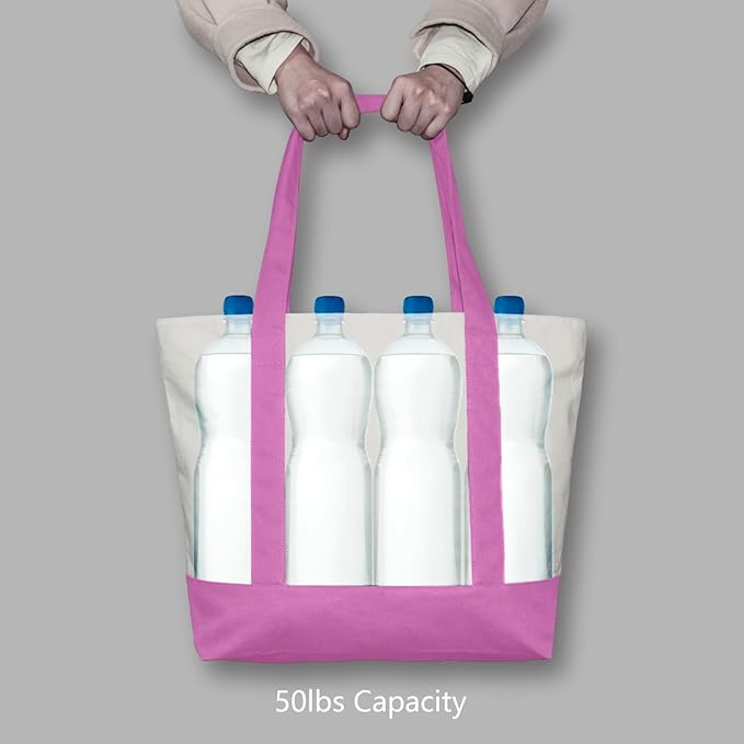 TOPDesign 6-Pack Canvas Tote Bags - Image 6