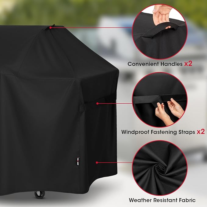 Unicook 63 Inch Grill Cover for Weber Genesis 300 Series and New 2022 Genesis - Image 7