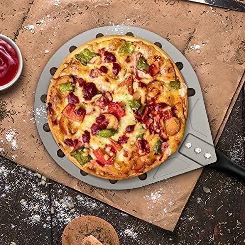 G.a HOMEFAVOR 9" x 10" Perforated Pizza Peel 47 Inch overall, Rectangular - Image 7