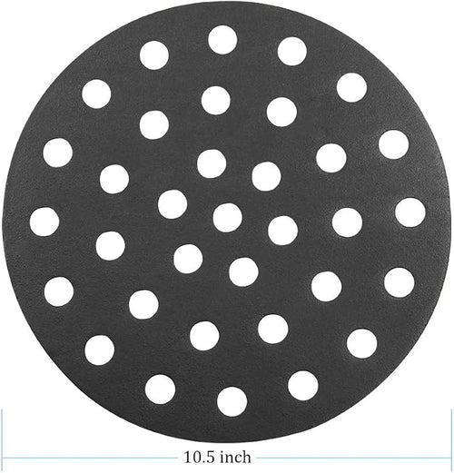 Dracarys 10.5 inch Cast Iron Charcoal Grate, BBQ High Heat Charcoal Plate Fit - Image 2