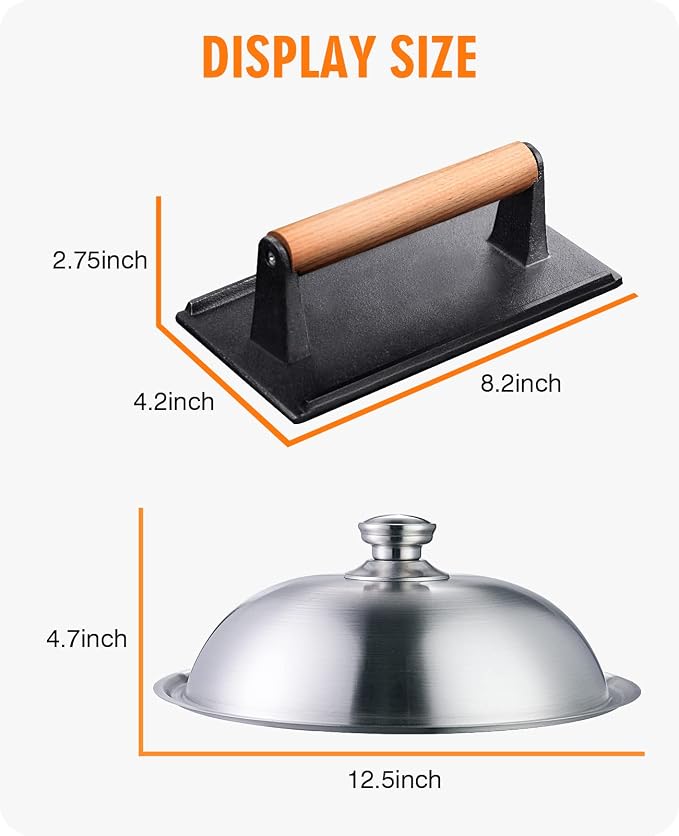 homenote Griddle Accessories for Blackstone, Commercial Grade 12 Inch Heavy - Image 6