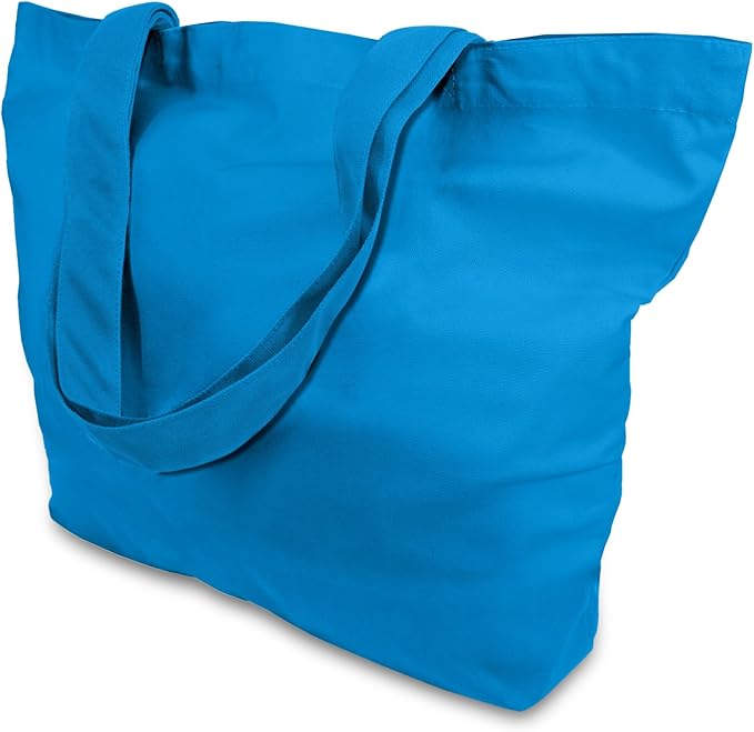 TOPDesign 1-Pack Super Strong Large 12oz Cotton Canvas Tote Bag, Reusable by TOPDesign