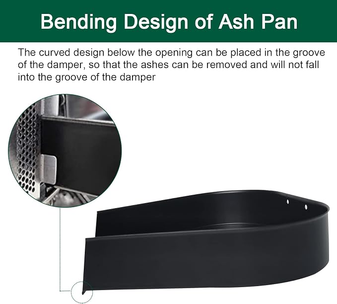 BBQ Ash Removal Pan Big Green Egg Accessories, Stainless Steel Ash Tool - Image 4