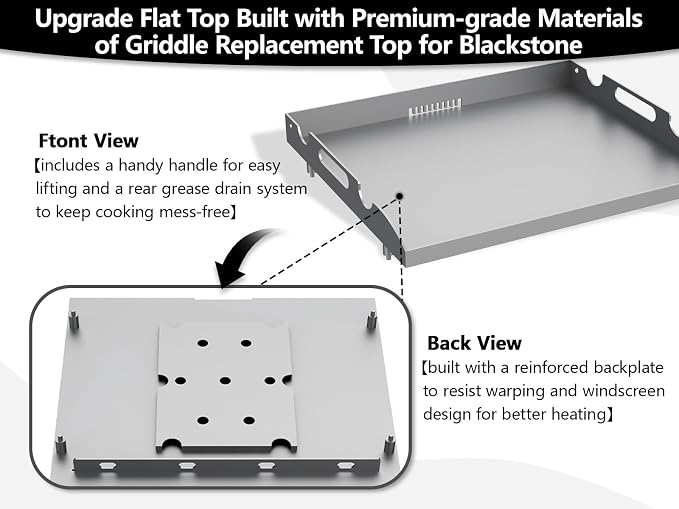 Flat Top Tabletop Griddle Replacement Top - Image 3