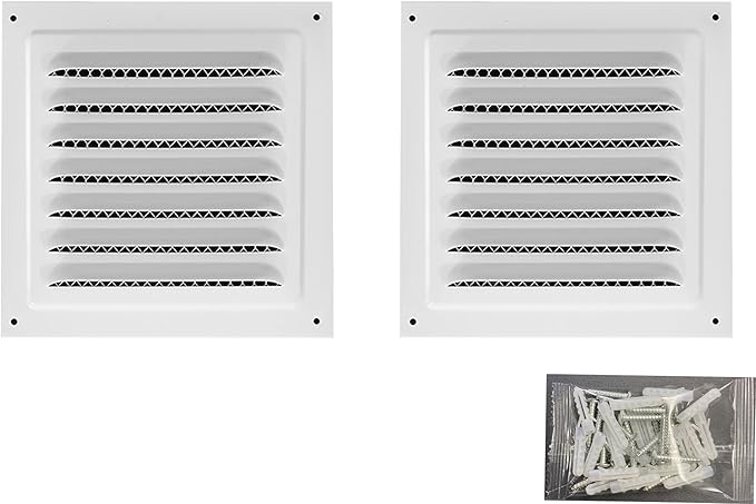 2pcs Attic Vent Soffit Vent Aluminum Wall Vent Metal Shed Vent Square Vent by Unknown