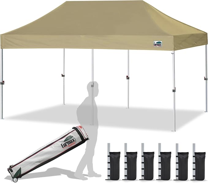 Eurmax USA 10'x20' Pop Up Canopy Tent Commercial Instant Canopies by Eurmax