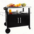Dining Cart Table with Big Storage Cabinet by Erweater