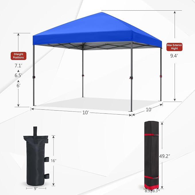 ABCCANOPY 10x10 Pop Up Canopy - Image 4