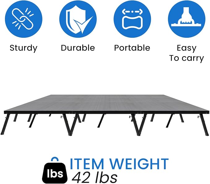 16'x24' MyStage 24 Portable Stage -Performance Floor Versatile Platform Modular - Image 3