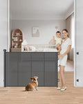 Retractable Baby Gate, Prevents Kids & Dogs from Crawling Under, Indoor/Outdoor by Unknown