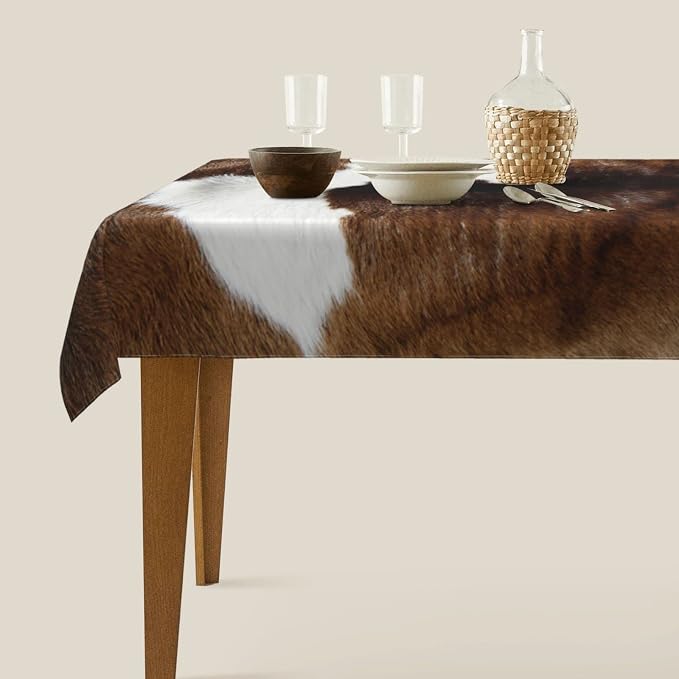 Worltoldb Cow Tablecloths Polyester Table Cloth - Image 2