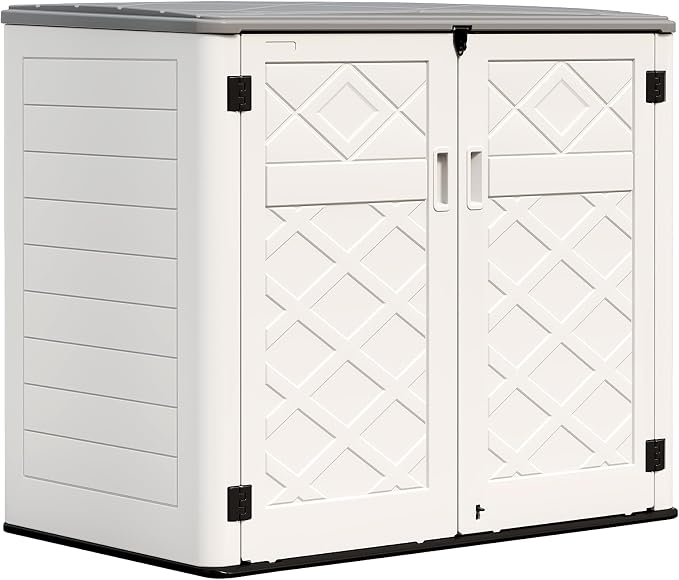 HOMSPARK Storage Shed Weather Resistance, Horizontal Storage Shed by HOMSPARK