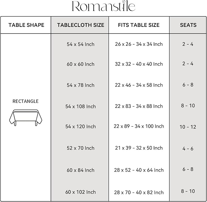 Romanstile Rectangle Vinyl Tablecloth, 100% Waterproof Buffalo Gingham Plastic - Image 7