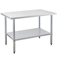 Stainless Steel Work Table 30 x 48 Inch, NSF Commercial Prep Table by OKEYOLIVE