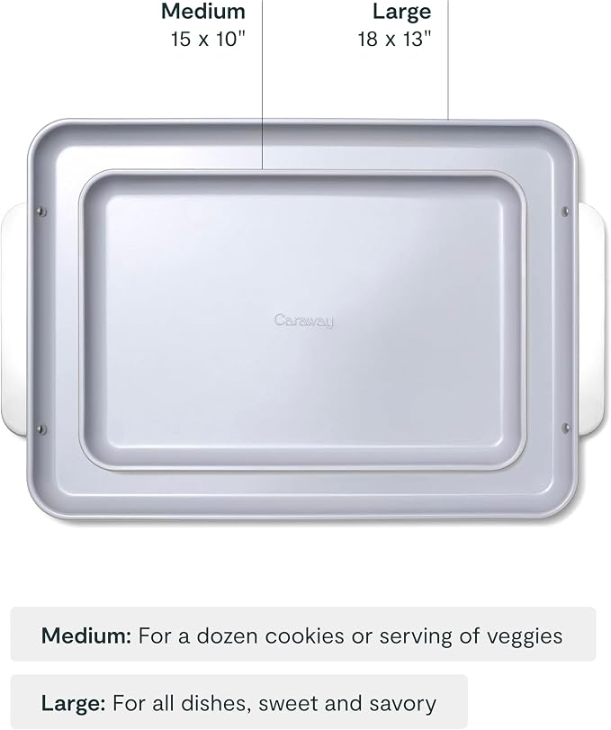 Caraway Non-Stick Ceramic Baking Sheet Duo - Image 3