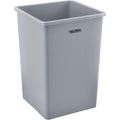 Global Industrial Square Plastic Garbage Can, 35 Gallon Capacity, by GlobalIndustrial