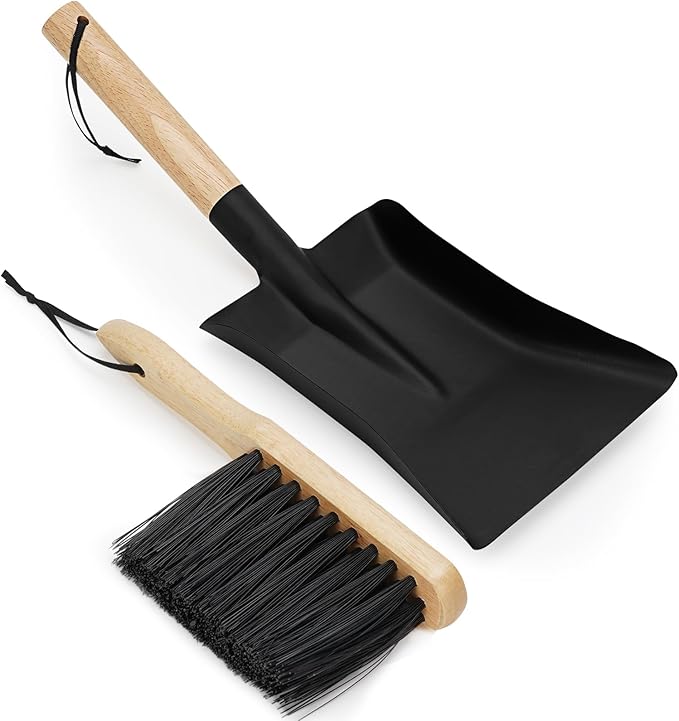 Fireplace Shovel & Brush Set, Large Ash Shovel and Hearth Brush by MyFirePlaceDirect