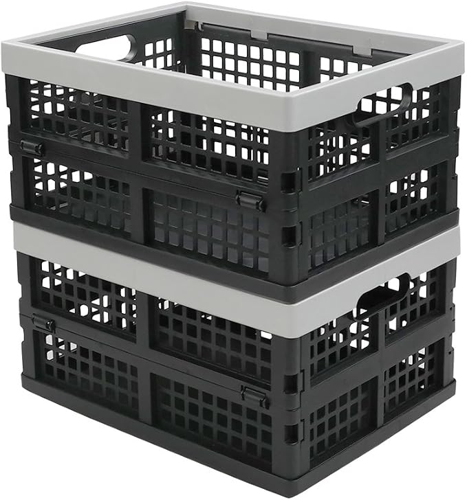 16-Liter Collapsible Storage Crates/Stackable Storage Container Basket - Image 3