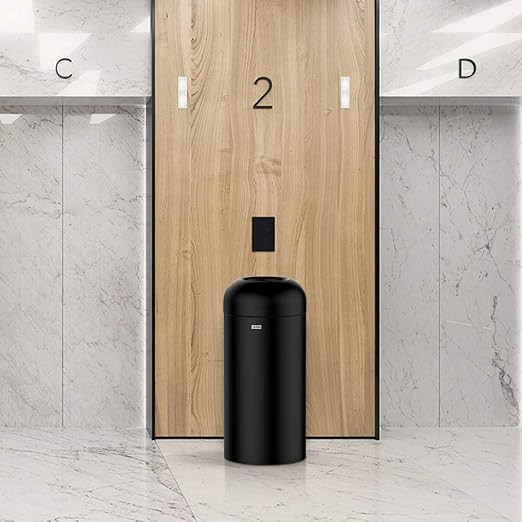71 Liter / 18.8 Gallon Commercial Open Top Trash Can, Big Capacity, Brushed - Image 2